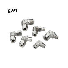 china factory OEM ODM custom gas air flow medium fittings 90 degree elbow tube fittings